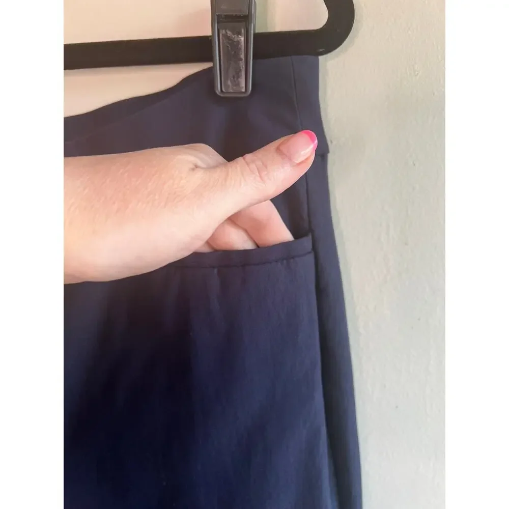 Chico's Navy blue with gold accent at ankle pants Size 2R /12R - Picture 4 of 9